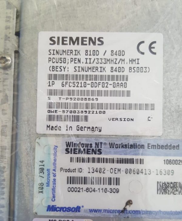 Siemens 6FC5210-0DF02-0AA0