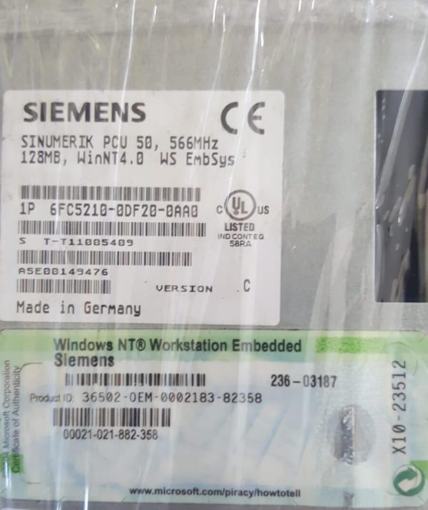 PCU Siemens 6FC5210-0DF20-0AA0