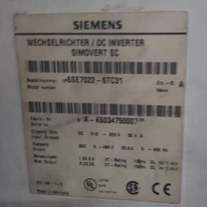 İnverter Kompak Ünite Siemens 6SE7022-6TC31