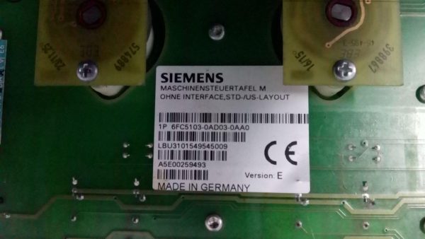 Siemens FC5103-0AD03-0AA0 Machine Control Panel