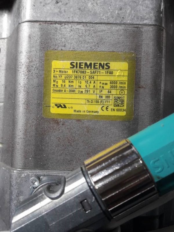 Siemens 6FK7083-5AF71-1FA0 Servo Motor