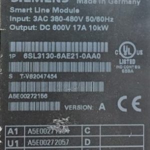 Sinamics 120 Smart Line Module Siemens 6SL3130-6AE21-0AB0