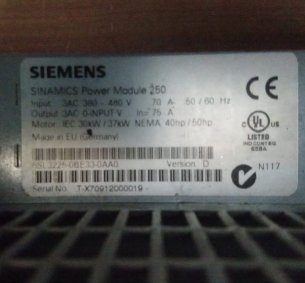 Güç Modülü Siemens 6SL3225-0BE33-0AA0